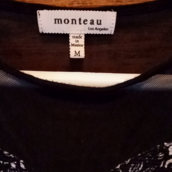 womans black n white size medium monteau dress - Picture 2 of 3